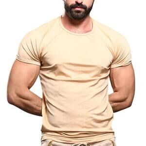 Andrew Christian Champagne Shimmer Tee Large